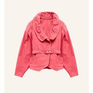 ISABEL MARANT NWT RASPBERRY EPALINE JACKET SIZE 36 $860 RETAIL